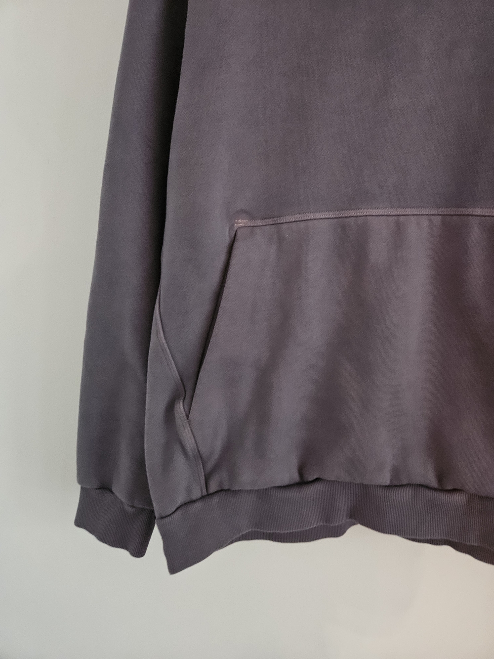 Lululemon Washed Charcoal Gray Hooded Sweatshirt Mens Large - Picture 3 of 6